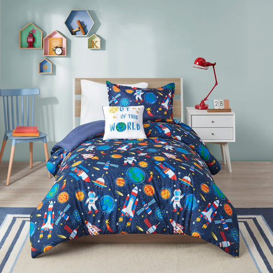 Set di piumoni Conner Outer Space di Intelligent Design Kids