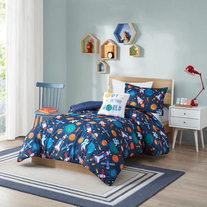 Set di piumoni Conner Outer Space di Intelligent Design Kids