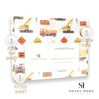 Set di lenzuola da costruzione di Sweet Home Collection - Multi