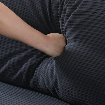 Divano moderno a 2 posti da 53 pollici, design compatto, struttura in metallo, misto poliestere, per appartamenti