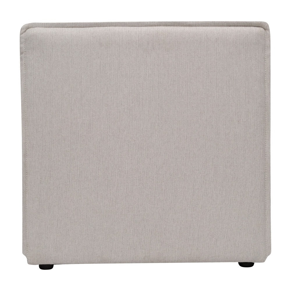 Divano componibile modulare contemporaneo senza braccioli con poltrona centrale - 36,75 P x 28,25 L x 28 A