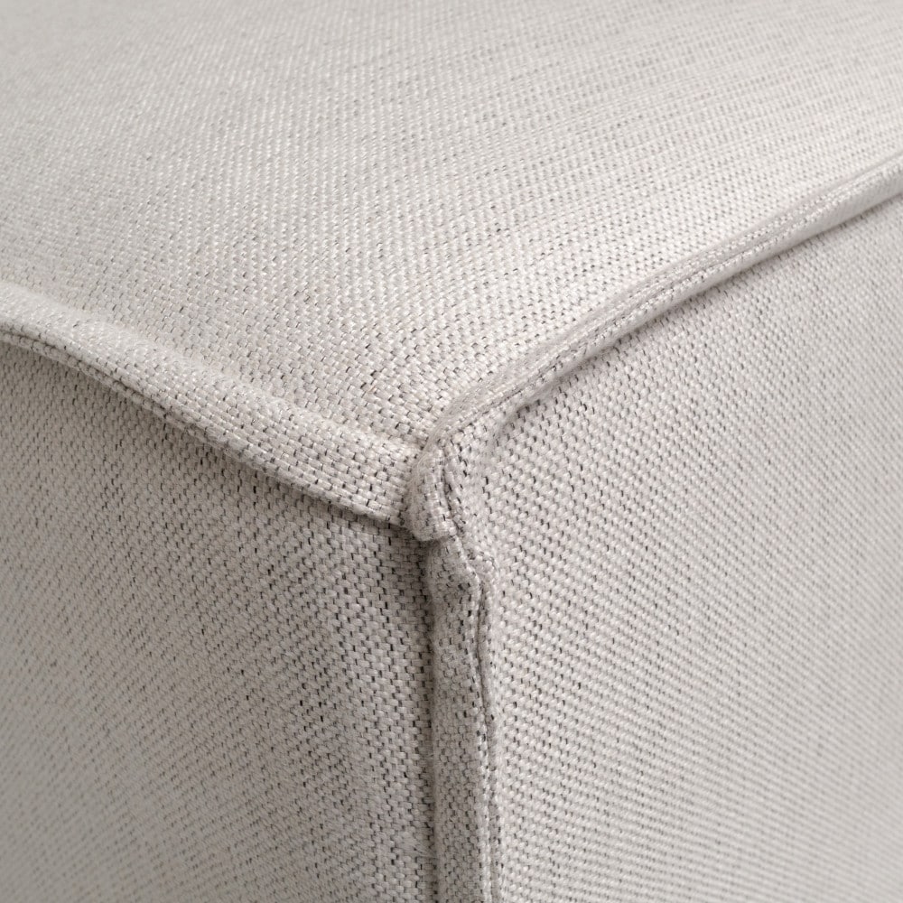 Divano componibile modulare contemporaneo senza braccioli con poltrona centrale - 36,75 P x 28,25 L x 28 A