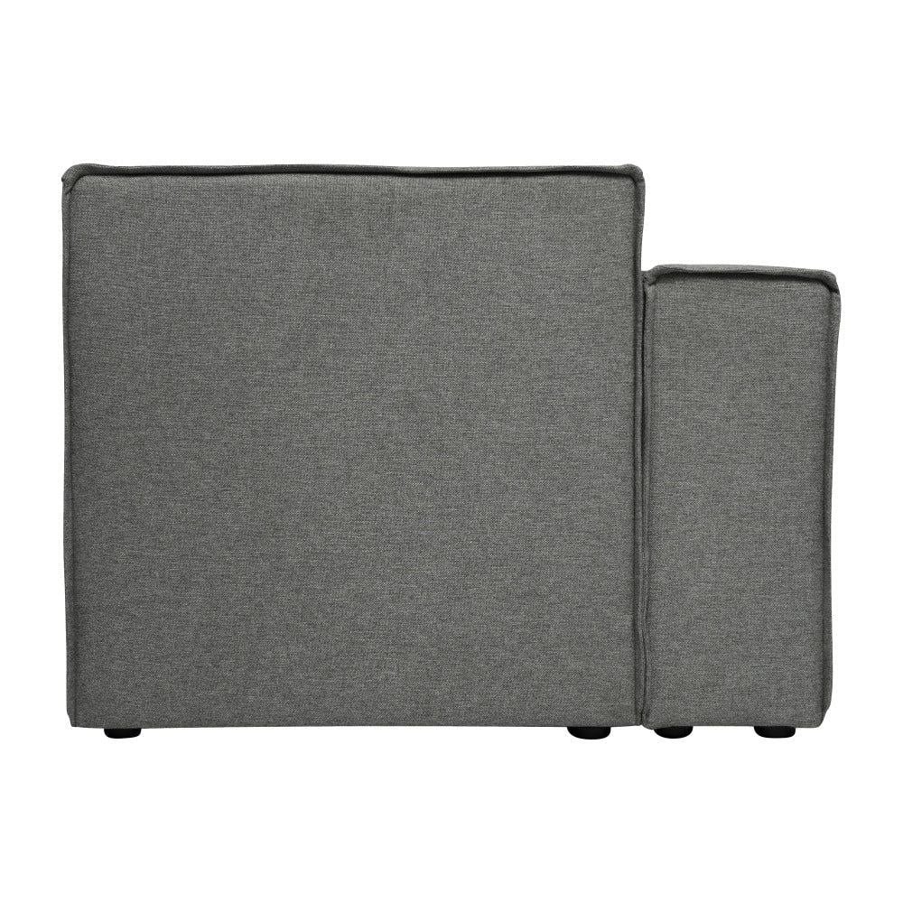 Divano componibile modulare contemporaneo con bracciolo sul lato sinistro