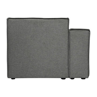 Divano componibile modulare contemporaneo con bracciolo sul lato sinistro