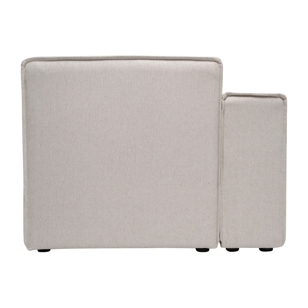 Divano componibile modulare contemporaneo con bracciolo sul lato sinistro