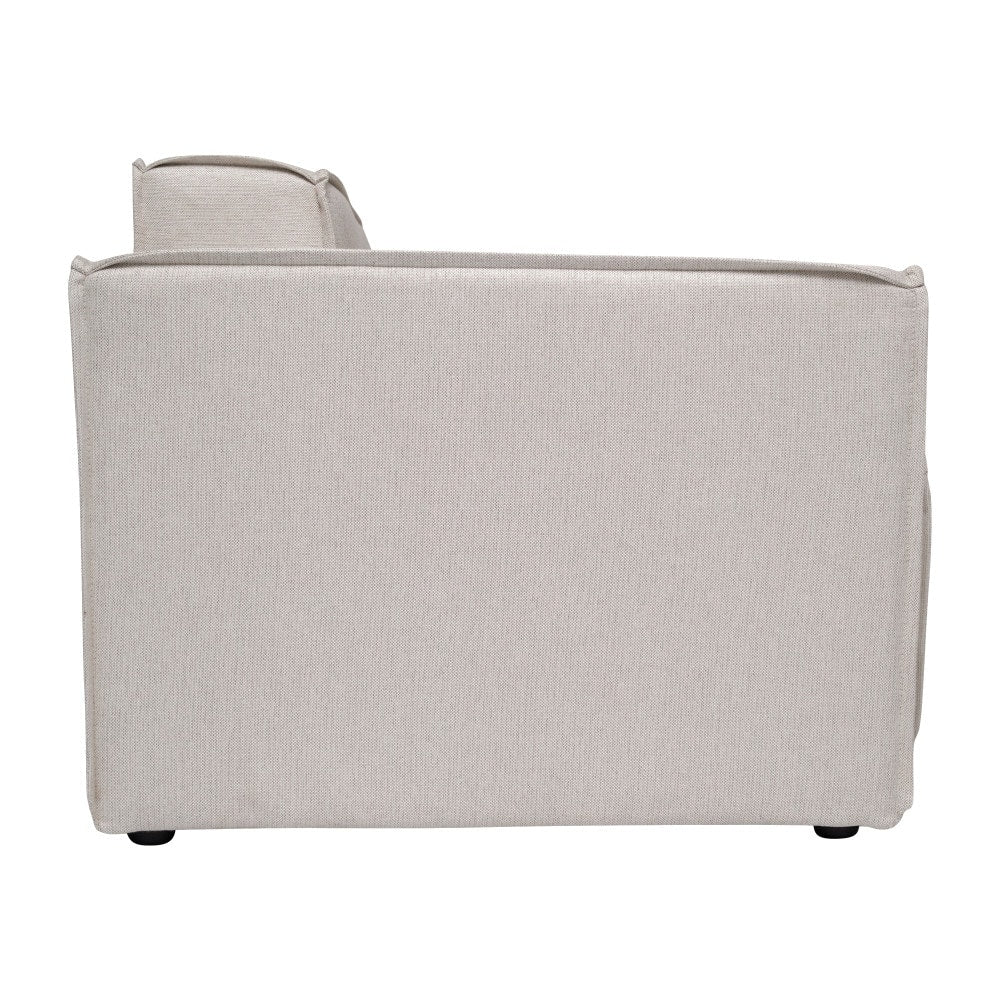 Divano componibile modulare contemporaneo con bracciolo sul lato sinistro