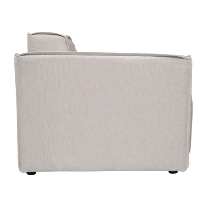 Divano componibile modulare contemporaneo con bracciolo sul lato sinistro