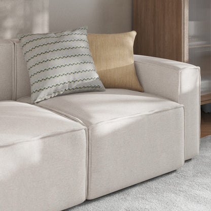 Divano componibile modulare contemporaneo con bracciolo sul lato destro