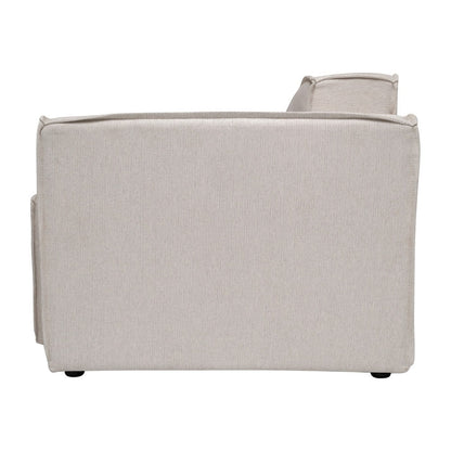 Divano componibile modulare contemporaneo con bracciolo sul lato destro