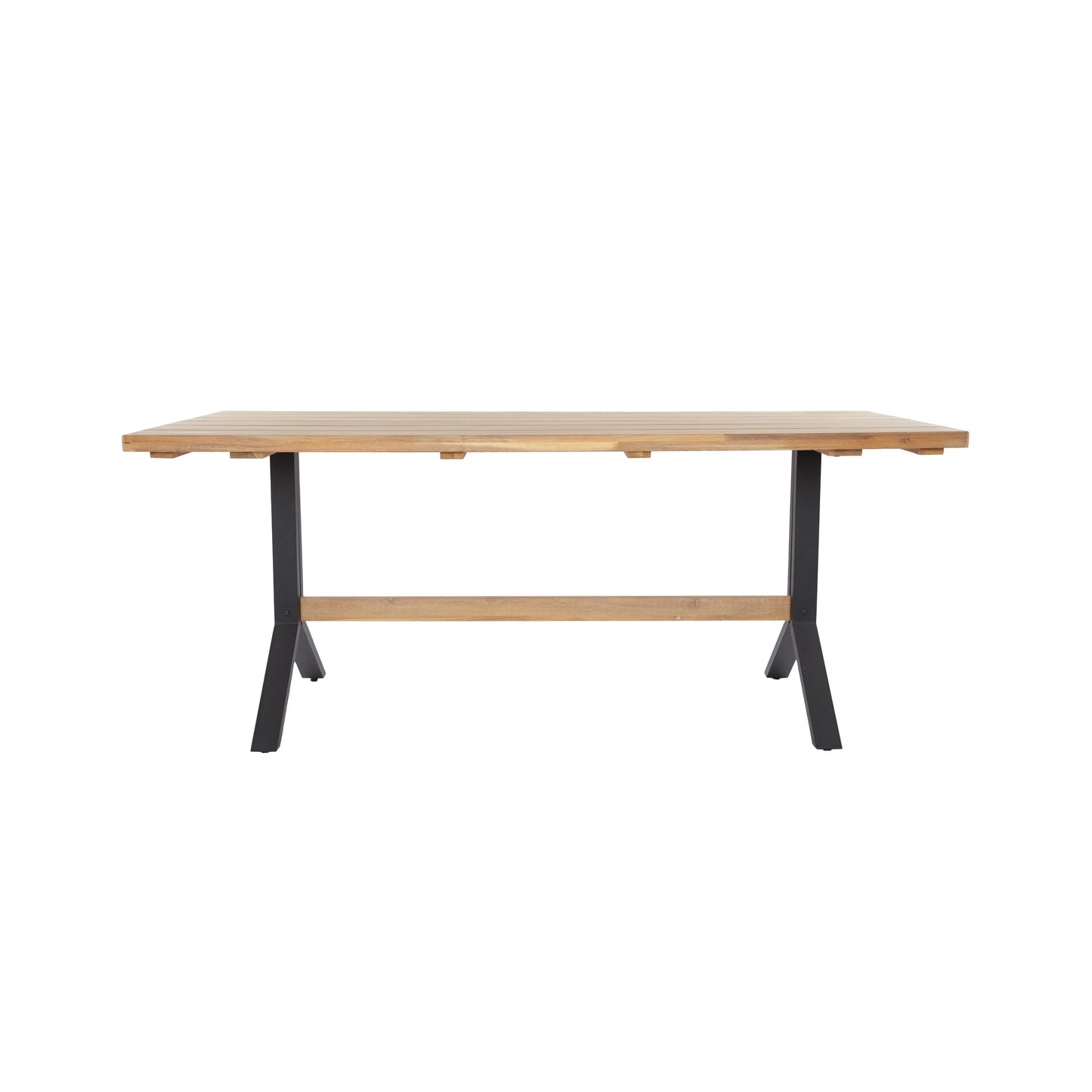 SEI Furniture Set da pranzo contemporaneo in legno di acacia naturale da 3 pezzi con tavolo da pranzo e panche