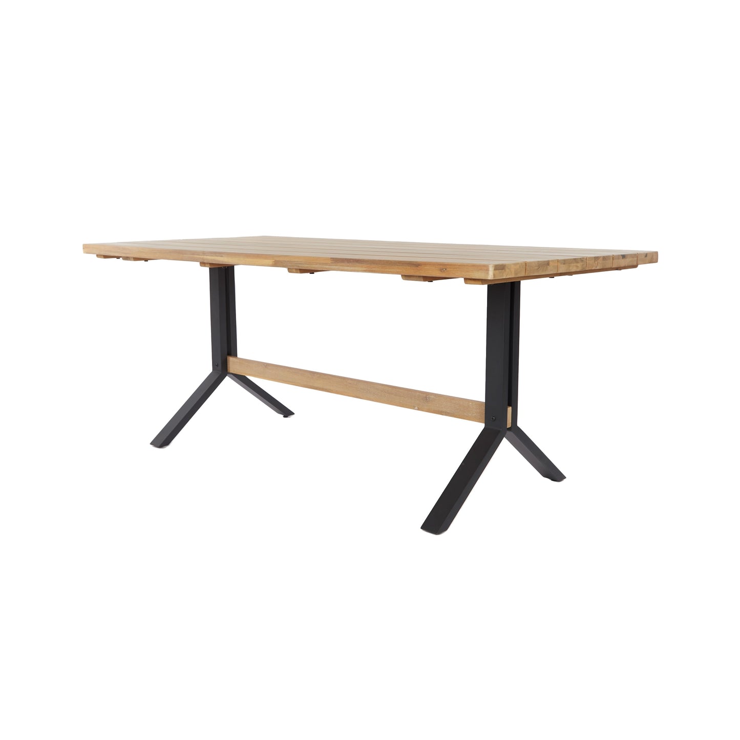 SEI Furniture Set da pranzo contemporaneo in legno di acacia naturale da 3 pezzi con tavolo da pranzo e panche
