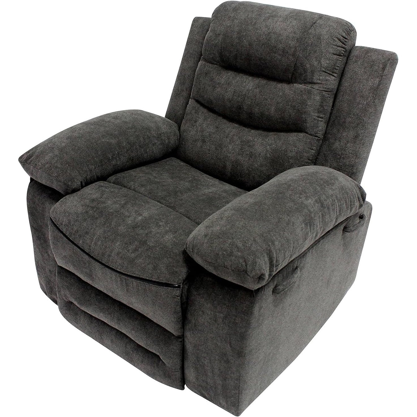 Poltrona reclinabile elettrica moderna con braccioli e schienale imbottiti