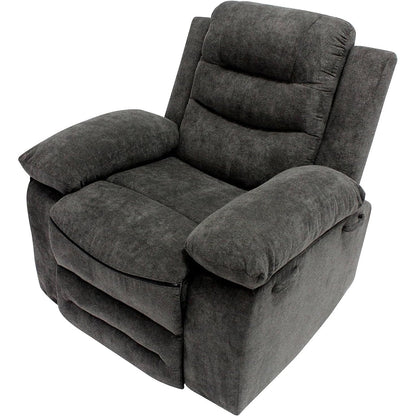 Poltrona reclinabile elettrica moderna con braccioli e schienale imbottiti
