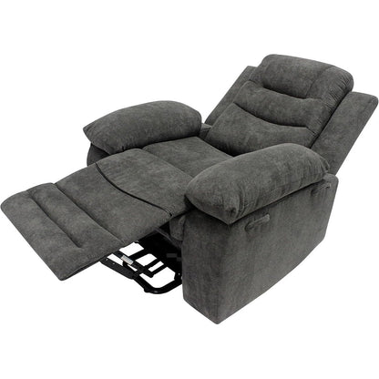 Poltrona reclinabile elettrica moderna con braccioli e schienale imbottiti