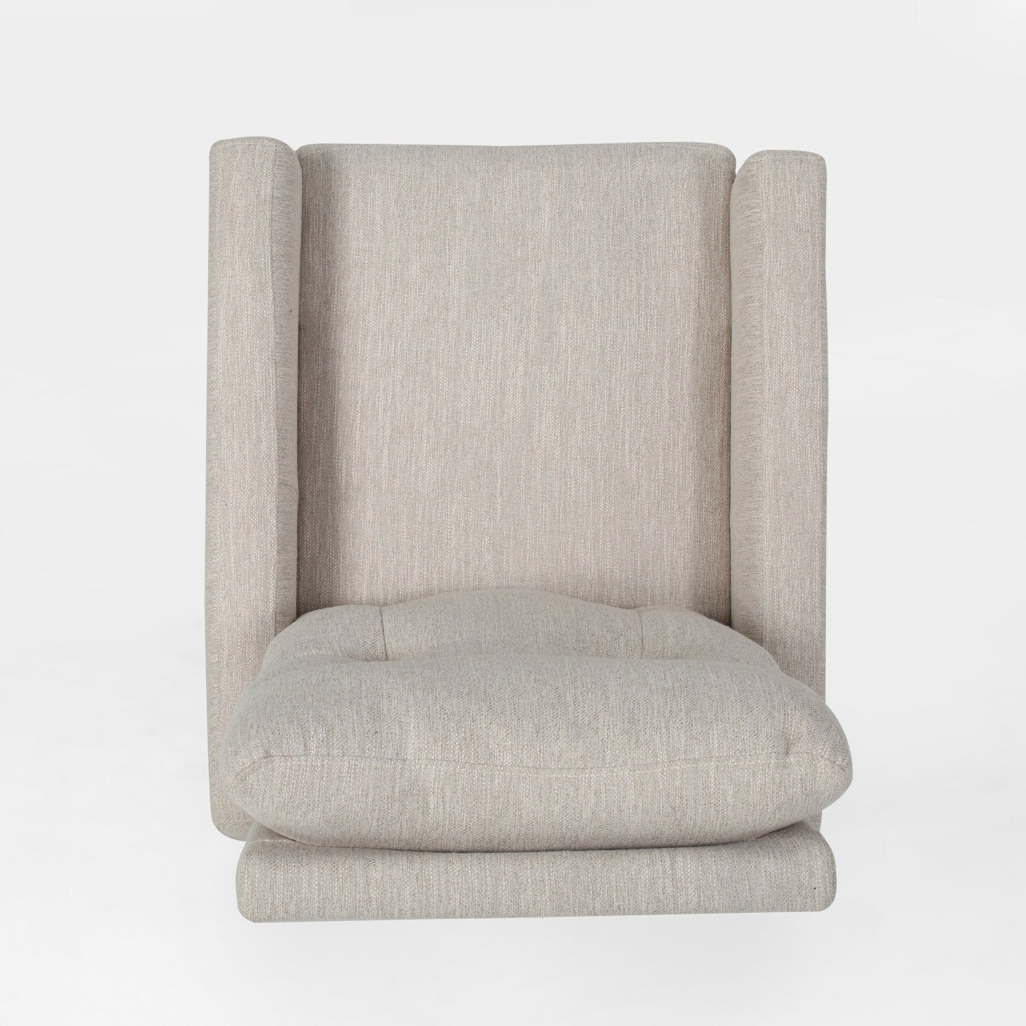 Poltrona reclinabile girevole con schienale push-back contemporanea