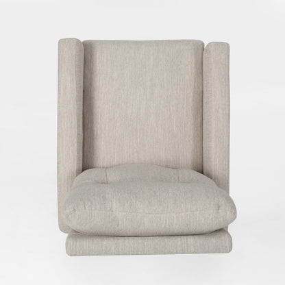 Poltrona reclinabile girevole con schienale push-back contemporanea