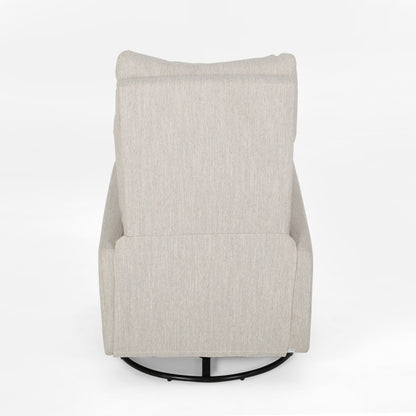 Poltrona reclinabile girevole con schienale push-back contemporanea