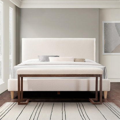 Panca rettangolare imbottita contemporanea