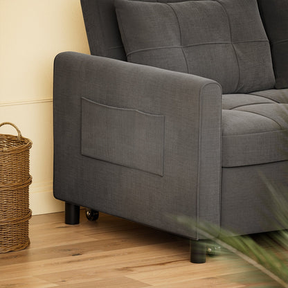 Divano trasformabile 3 in 1 con letto estraibile