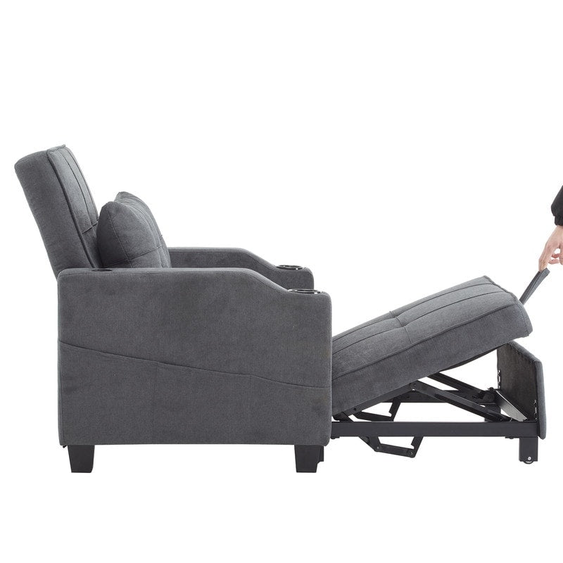 Poltrona letto, divano letto 3 in 1, poltrona reclinabile regolabile, poltrona, divano, letto, biancheria