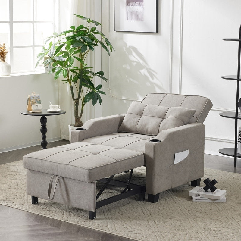 Poltrona letto, divano letto 3 in 1, poltrona reclinabile regolabile, poltrona, divano, letto, biancheria