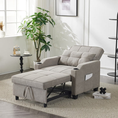 Poltrona letto, divano letto 3 in 1, poltrona reclinabile regolabile, poltrona, divano, letto, biancheria