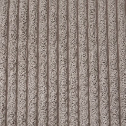 Divano letto trasformabile in chaise longue da 37,4 pollici, in velluto a coste, con porte USB e due portabicchieri.