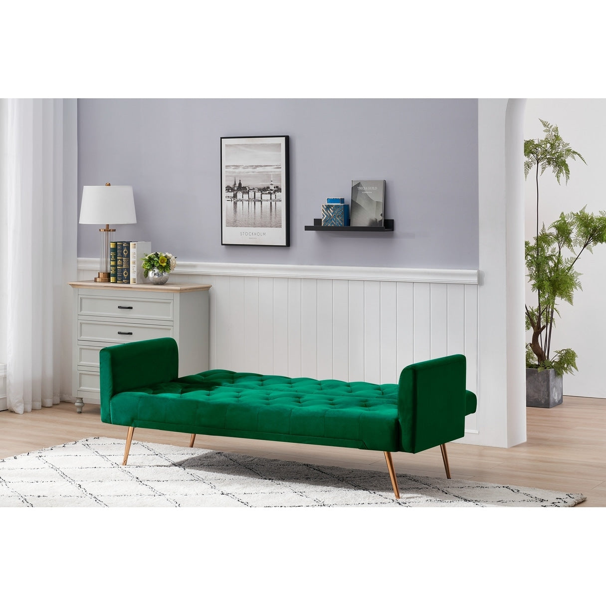 Divano letto matrimoniale pieghevole trasformabile per soggiorno