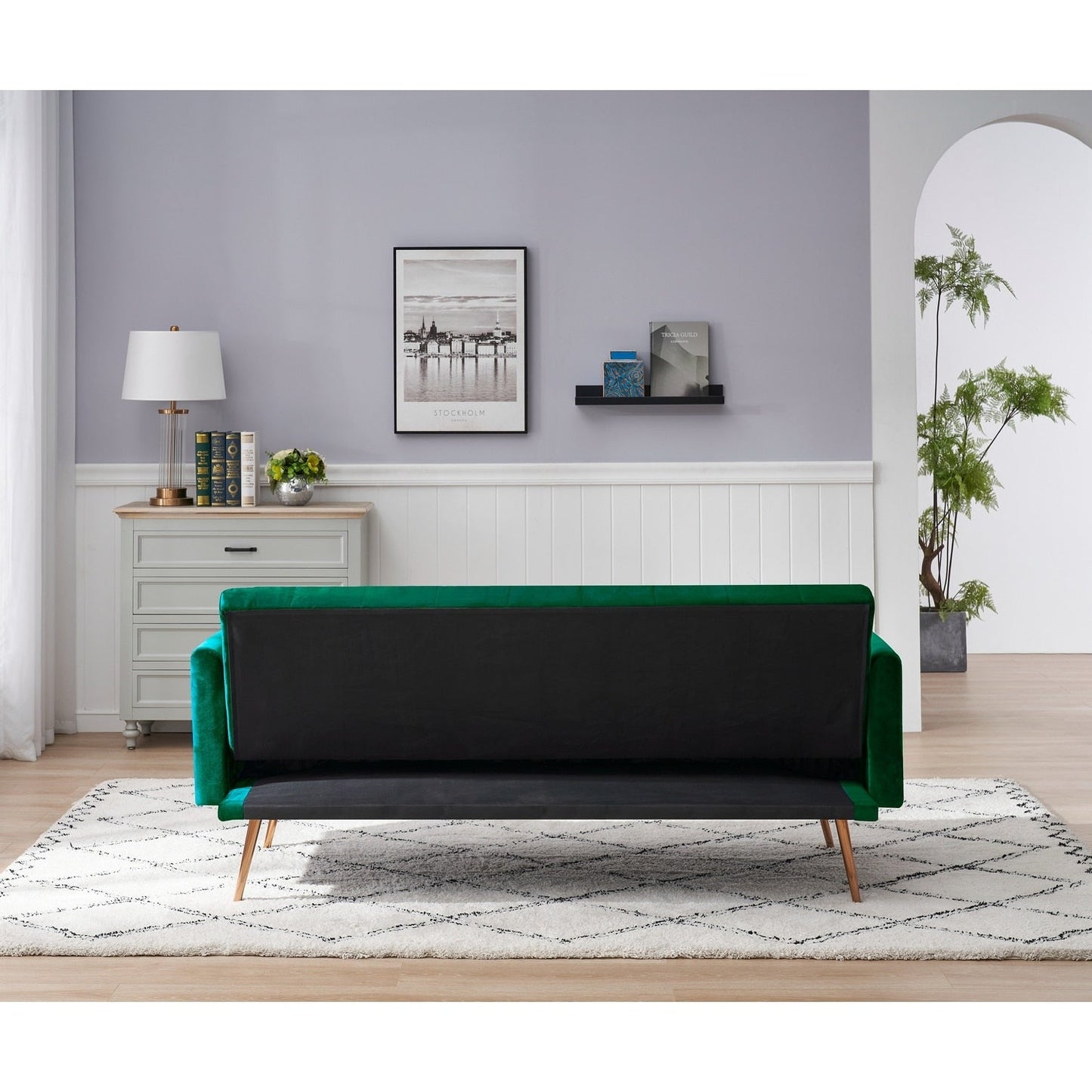 Divano letto matrimoniale pieghevole trasformabile per soggiorno