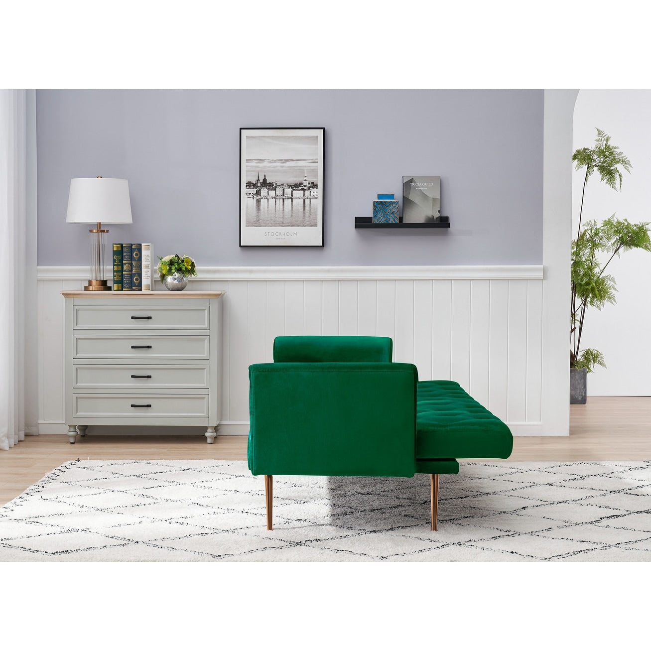 Divano letto matrimoniale pieghevole trasformabile per soggiorno