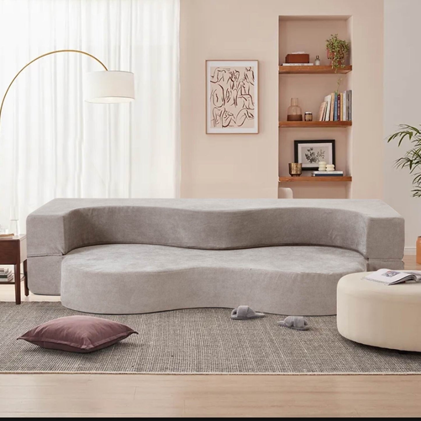 Divano letto pieghevole convertibile con schiuma ad alta densità per soggiorno, camera degli ospiti e camera da letto