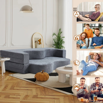 Divano letto pieghevole convertibile con schiuma ad alta densità per soggiorno, camera degli ospiti e camera da letto