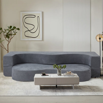 Divano letto pieghevole convertibile con schiuma ad alta densità per soggiorno, camera degli ospiti e camera da letto