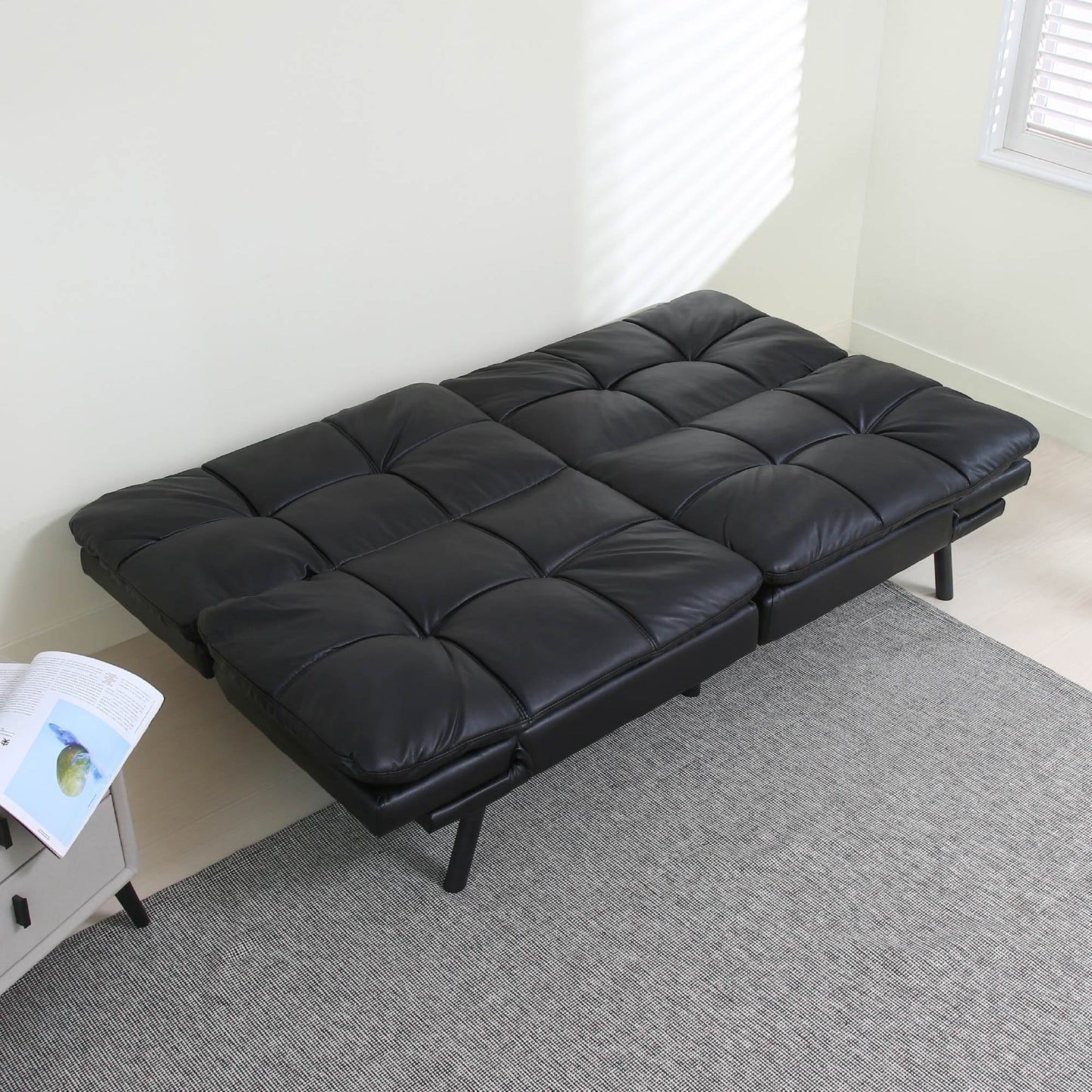 Divano letto futon trasformabile, divano letto pieghevole moderno