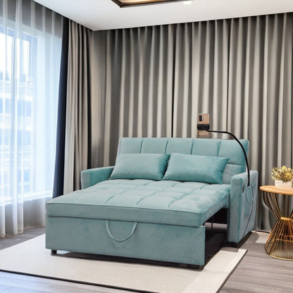 Divano letto trasformabile con porta telefono