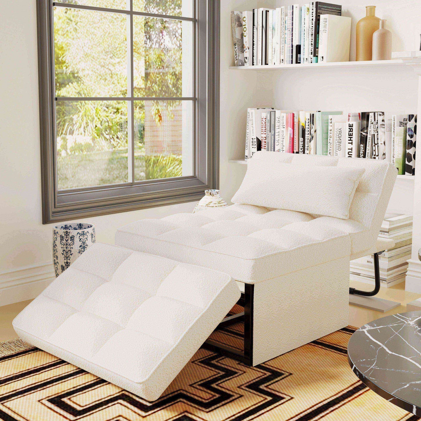 Divano letto trasformabile, poltrona, pouf pieghevole, poltrone reclinabili per soggiorno