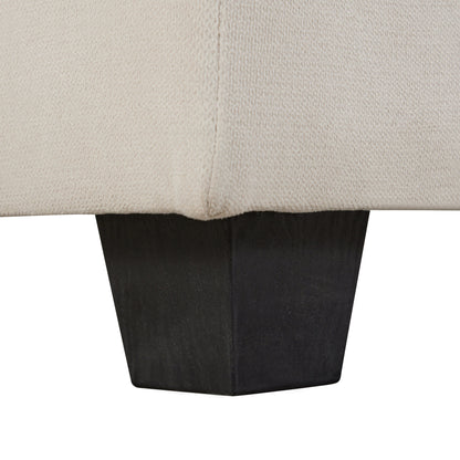 Divano componibile modulare a forma di U trasformabile con pouf contenitore e chaise longue reversibile per soggiorno