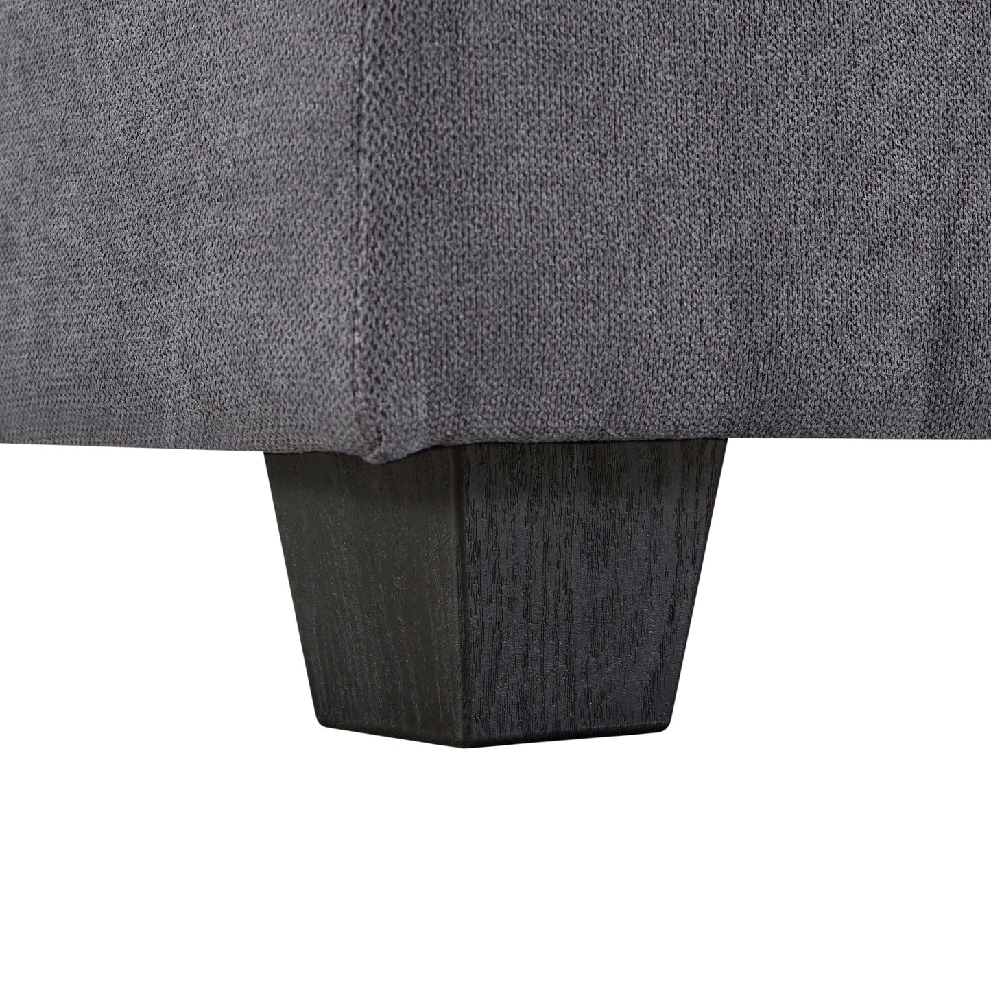 Divano componibile modulare a forma di U trasformabile con pouf contenitore e chaise longue reversibile per soggiorno