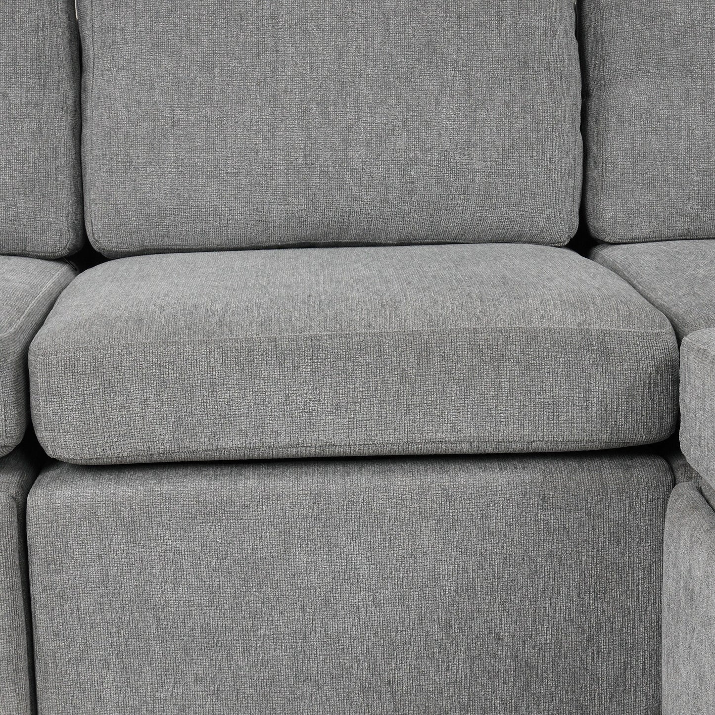 Divano componibile a U trasformabile con letto estraibile, porte USB e portabicchieri per soggiorno