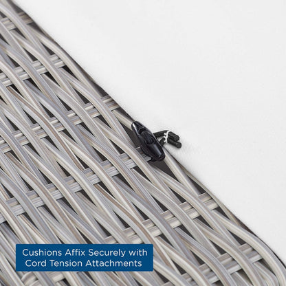 Conway Sunbrella? Set di mobili da esterno in vimini e rattan, 4 pezzi