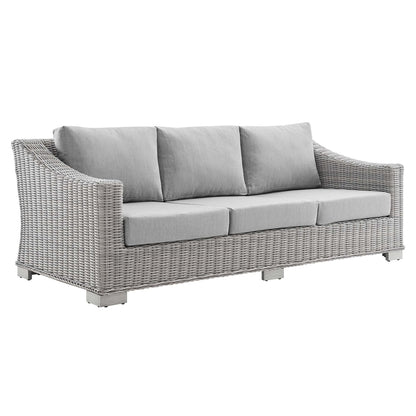 Conway Sunbrella? Set di mobili da esterno in vimini e rattan, 4 pezzi