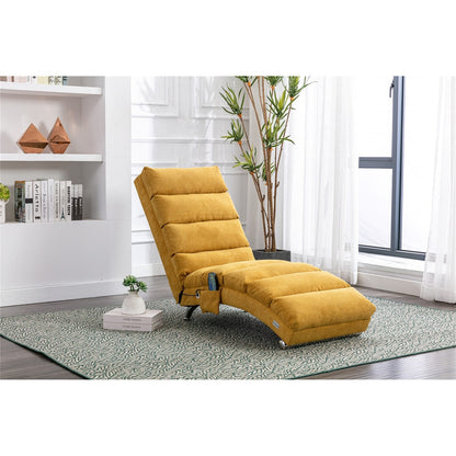 Chaise longue in lino per interni - 58,27 x 21,65 x 34,25