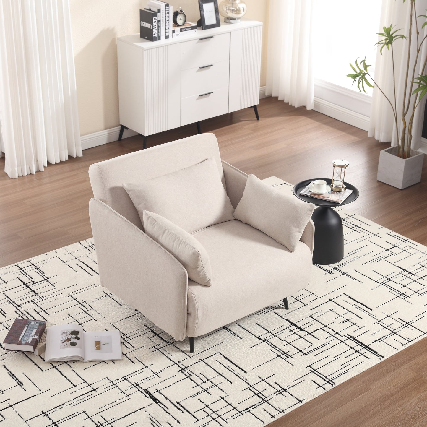 Divano regolabile multifunzionale Coolmore, poltrona trasformabile e letto per gli ospiti