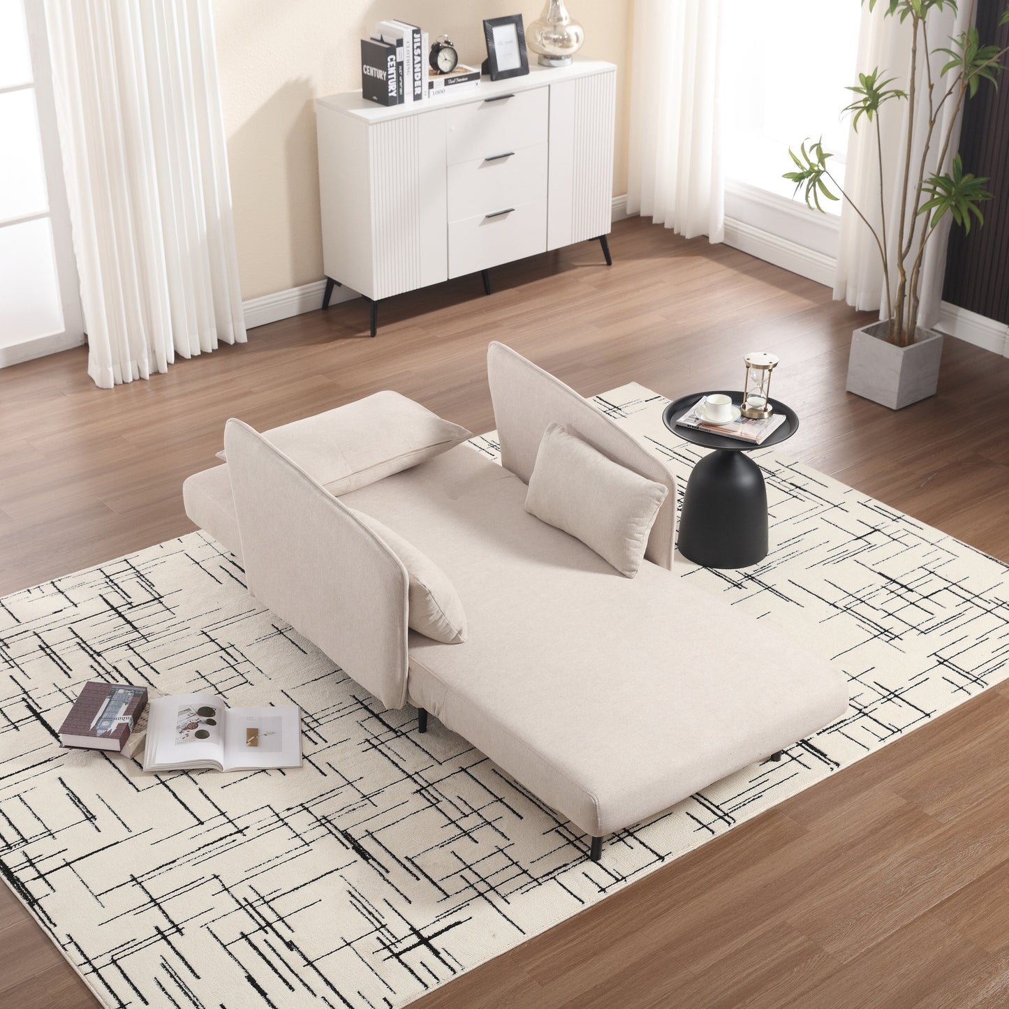 Divano regolabile multifunzionale Coolmore, poltrona trasformabile e letto per gli ospiti