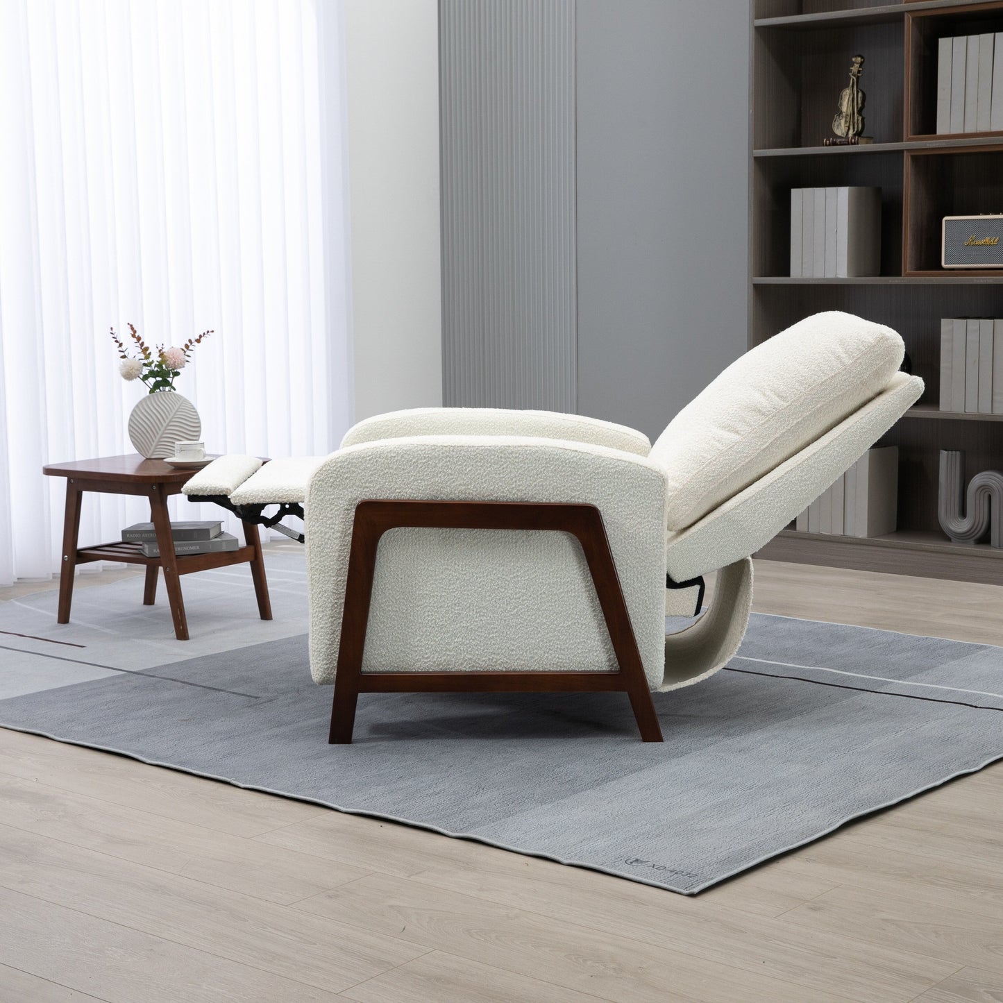 Poltrona reclinabile Coolmore regolabile per home theater, divano reclinabile singolo in tessuto - 29,53 x 30,71 x 40,16