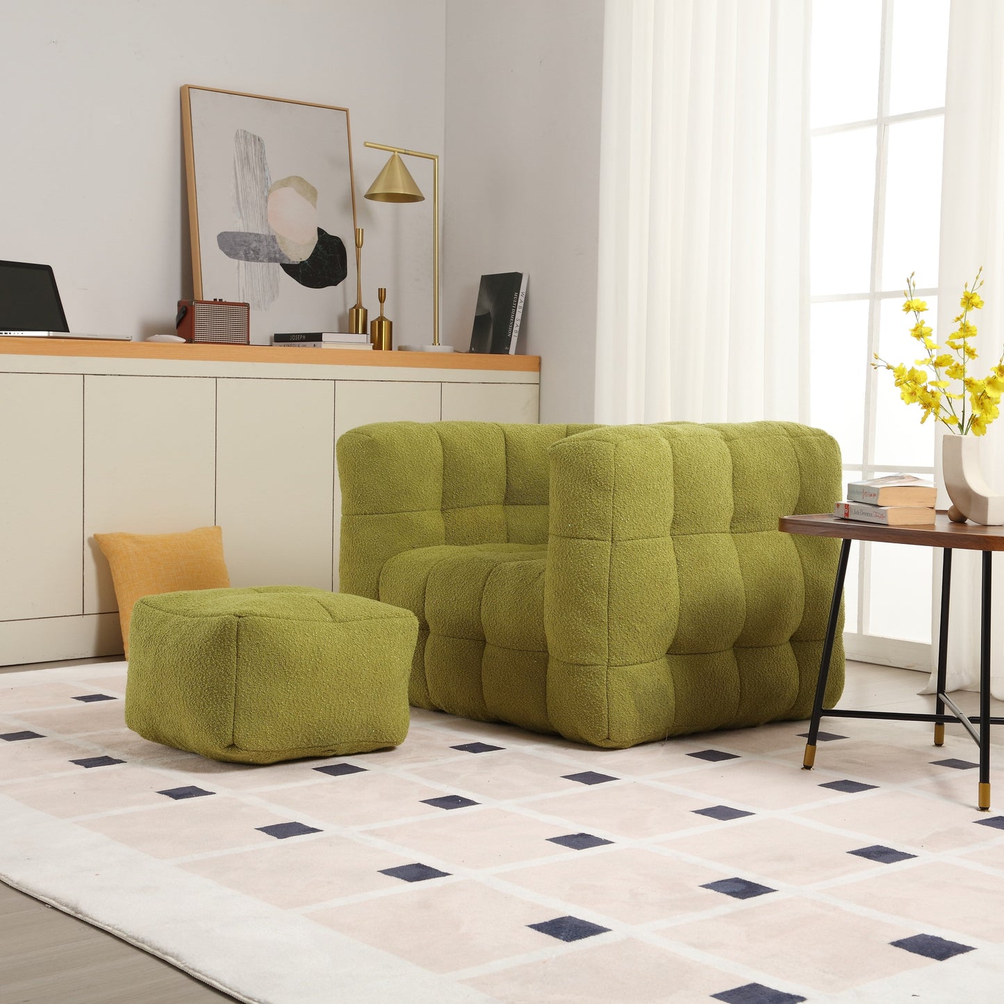 Coolmore Single Chair Comoda seduta, la seduta è morbida e confortevole, adatta per piccoli spazi del soggiorno. Divano singolo.