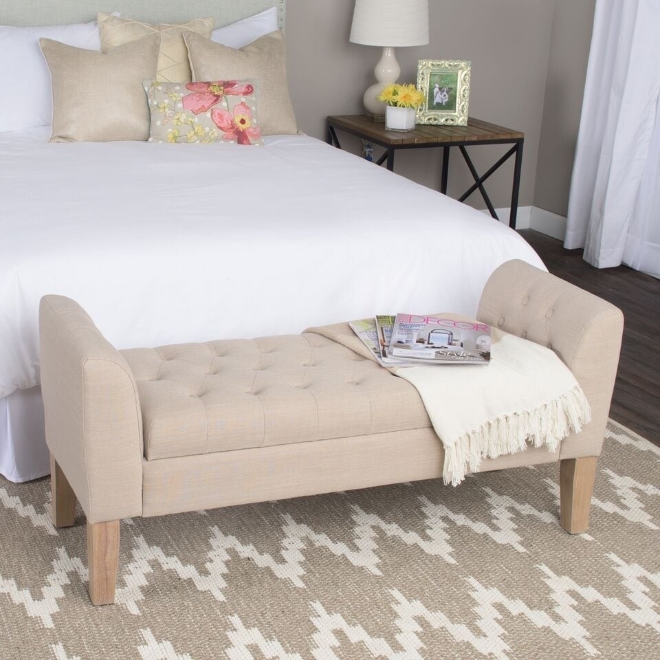 Panca contenitore imbottita Chugach Copper Grove Sand Dune