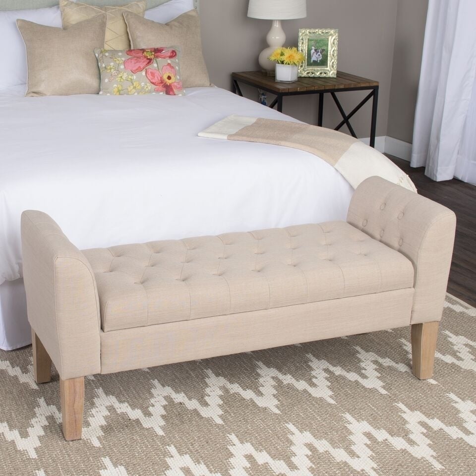 Panca contenitore imbottita Chugach Copper Grove Sand Dune