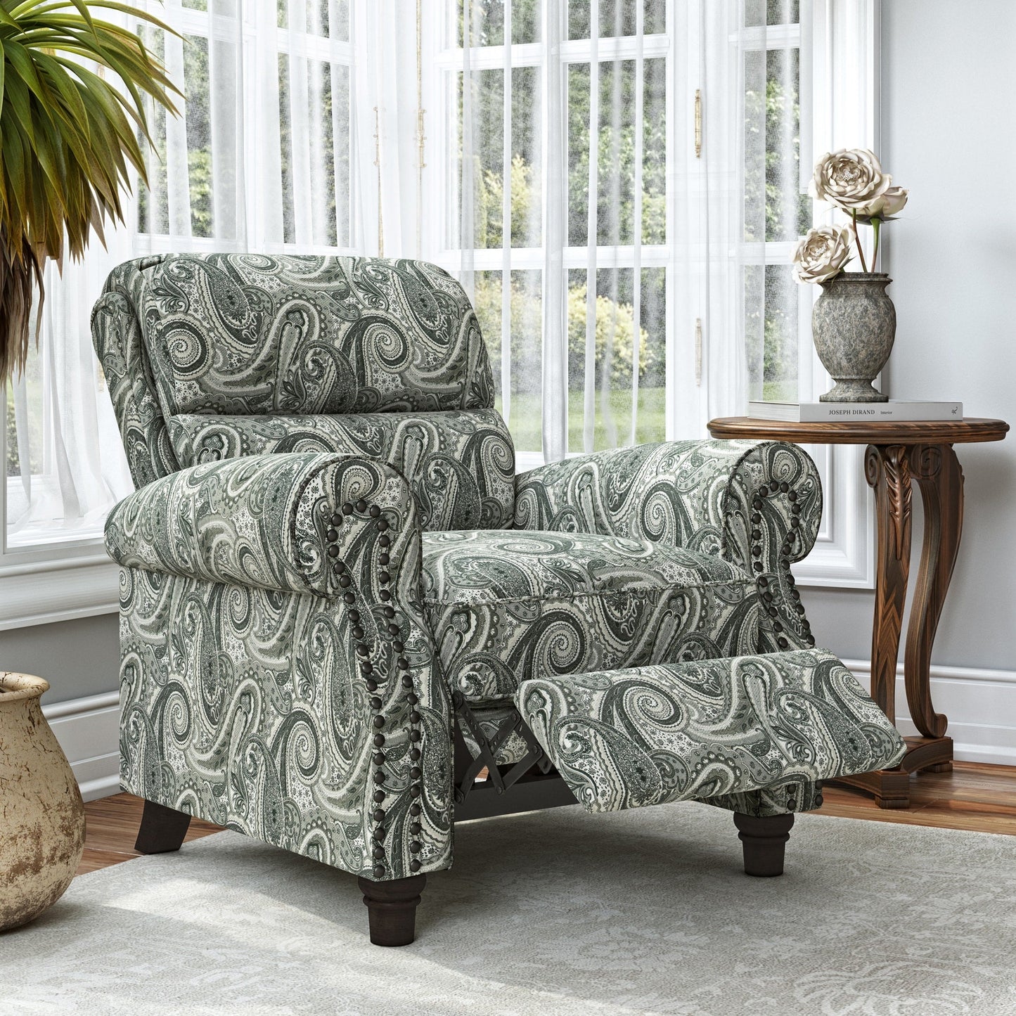 Poltrona reclinabile con schienale reclinabile Copper Grove Jessie ProLounger Paisley