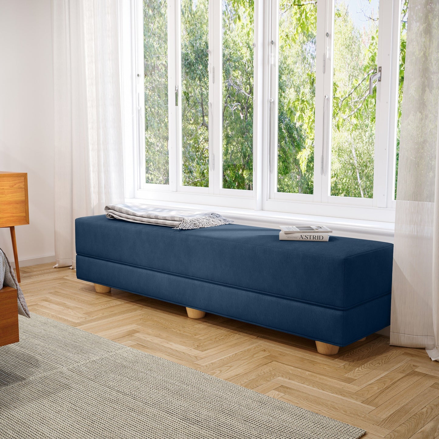 Panca letto trasformabile Jaxx Camden / Letto singolo pieghevole per gli ospiti